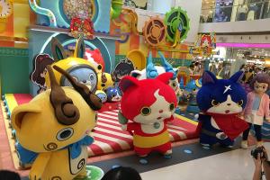銅鑼灣妖怪手錶展覽 試玩放大版噗尼噗尼遊戲