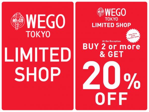 襪、飾物$10!WEGO期間限定店