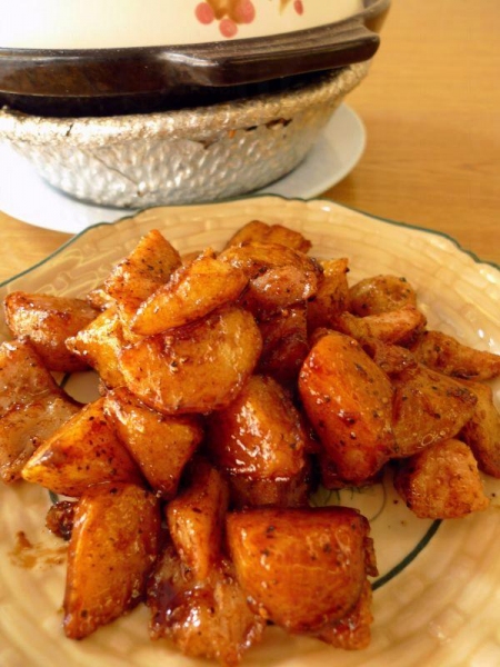 黑椒薯烤豬夾肉,惹味非常,$ 45。
