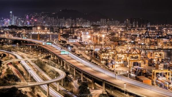 屬於我們香港人的特色夜景-【葵青貨櫃碼頭】