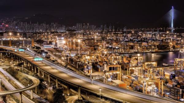 屬於我們香港人的特色夜景-【葵青貨櫃碼頭】