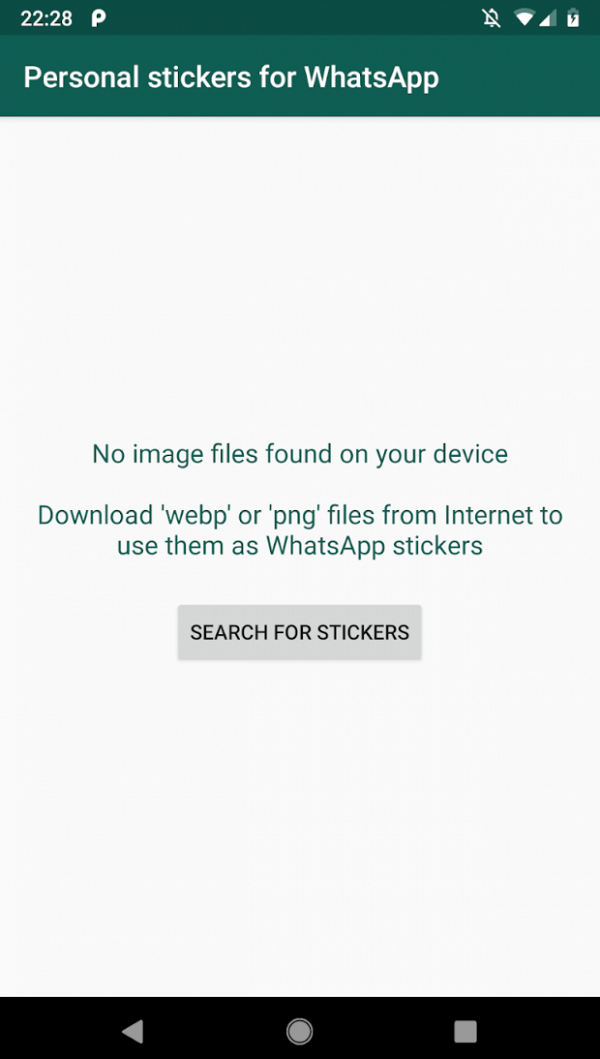 用家首先在google play 中下载personal stickers for whatsapp程式