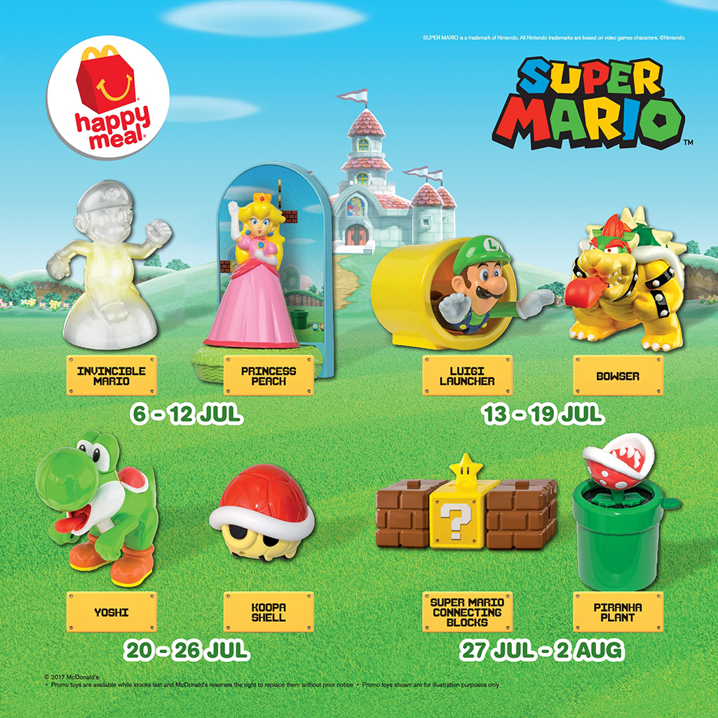 麥當勞免費有得換 一系列8款Mario玩具公仔！ 港生活 尋找香港好去處