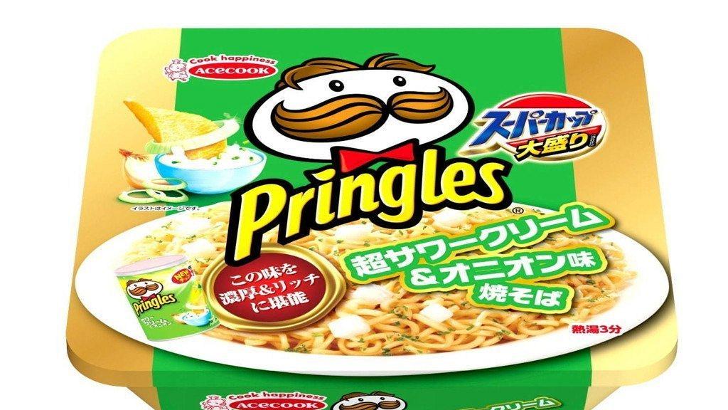 Pringles洋蔥酸忌廉味大盛撈麵新登場！品客薯片聯乘日本杯麵品牌Acecook新口味日式炒麵