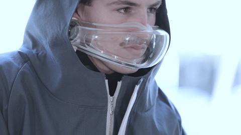美國Ao Air研發全透明口罩！內置空氣過濾器 聲稱比普通口罩有效5-50倍