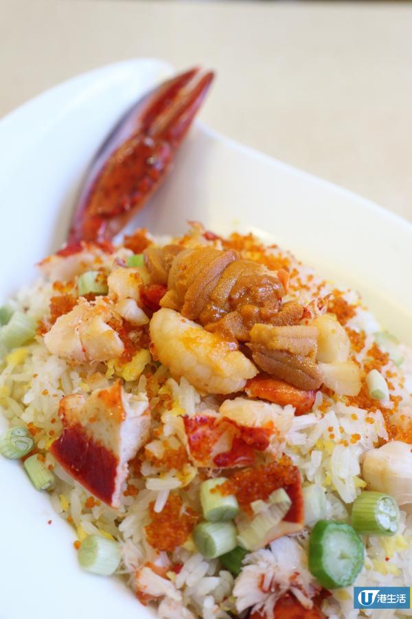 海胆龙虾炒饭,十分足料.