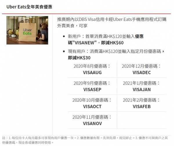 外賣優惠2021】1月外賣優惠碼foodpanda/UberEats 信用卡優惠/新用戶 