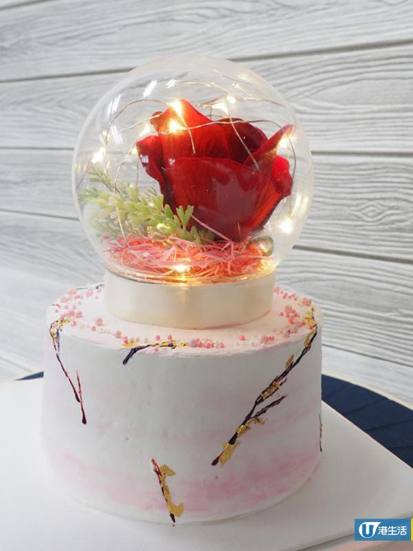 華麗生日蛋糕新選擇led發光玫瑰 雲石蛋糕 港生活 尋找香港好去處