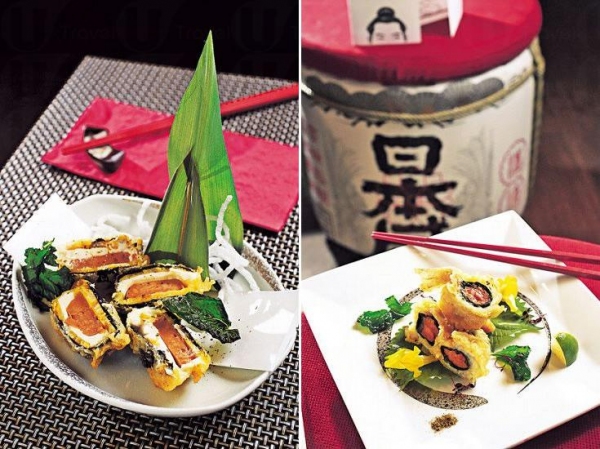 芝味鵝肝($95):Michael 的出品以層次豐富見稱,像這道菜,外層是日本番薯,夾着厚身的法國鵝肝和 Cream Cheese 同炸,外脆內軟。/ 深海飛魚($108):沙鎚魚細細條,但魚味濃,亦