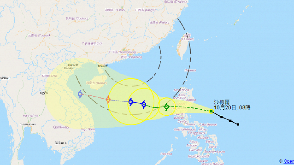 å¤©æ–‡å°æ–™ç†±å¸¶é¢¨æš´æ˜Žæ—¥é€¼å…¥é¦™æ¸¯800å…¬é‡Œç¯„åœæŽ¨æ¸¬ æ²™å¾·çˆ¾ æˆ–æ–¼æ˜ŸæœŸå…­å‡å'¢è‡³é¢±é¢¨ç´šåˆ¥ æ¸¯ç