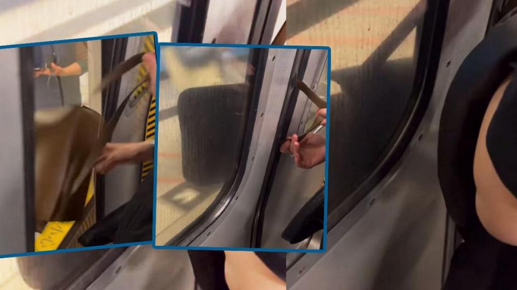 搭港鐵衝車三萬蚊名牌手袋卡車門絲毫無損 網民驚嘆「手袋好實淨」笑言係另類廣告宣傳