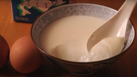 超簡單宵夜甜品北海道3.6鮮奶燉蛋白 只需3種材料！滑溜濃郁牛奶味(內附食譜）