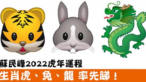 蘇民峰2022虎年運程 生肖虎、兔、龍 率先睇！