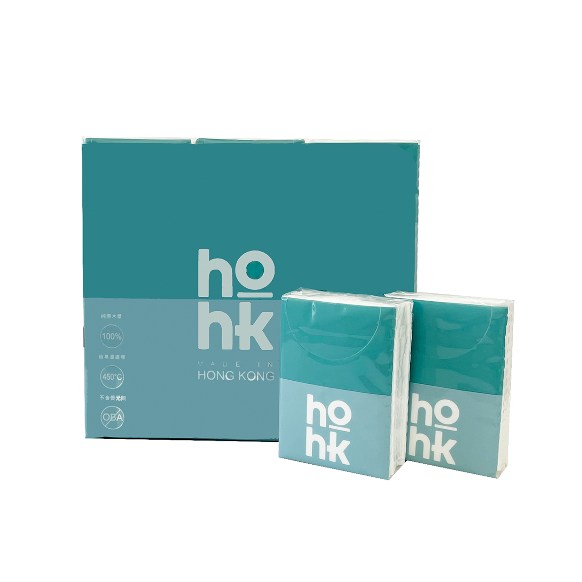 HOHK純原木漿迷你紙巾 (18包裝)