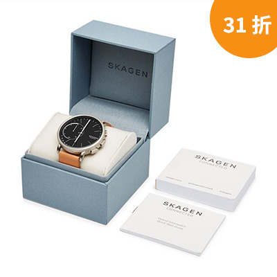 Skagen 女裝皮革手錶