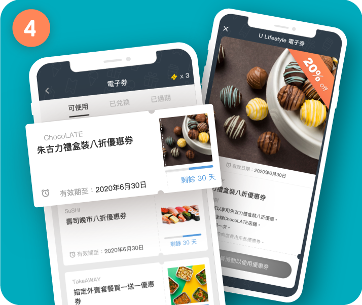 點選電子券可隨時便用